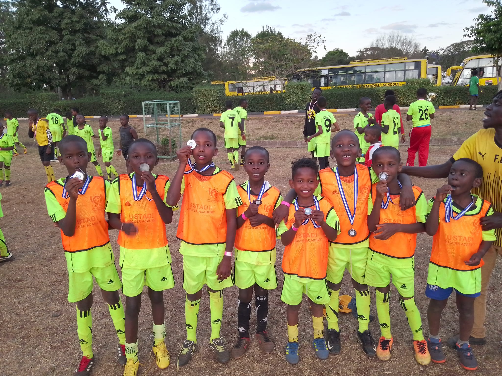 Trophies for advanced level soccer training achievement